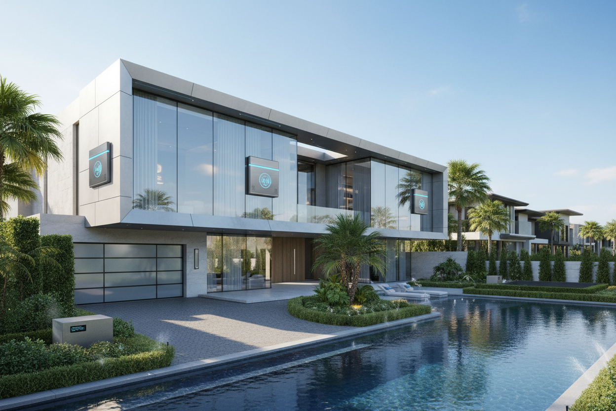 air conditioning units integrated with ai cooling mansion in lovey area